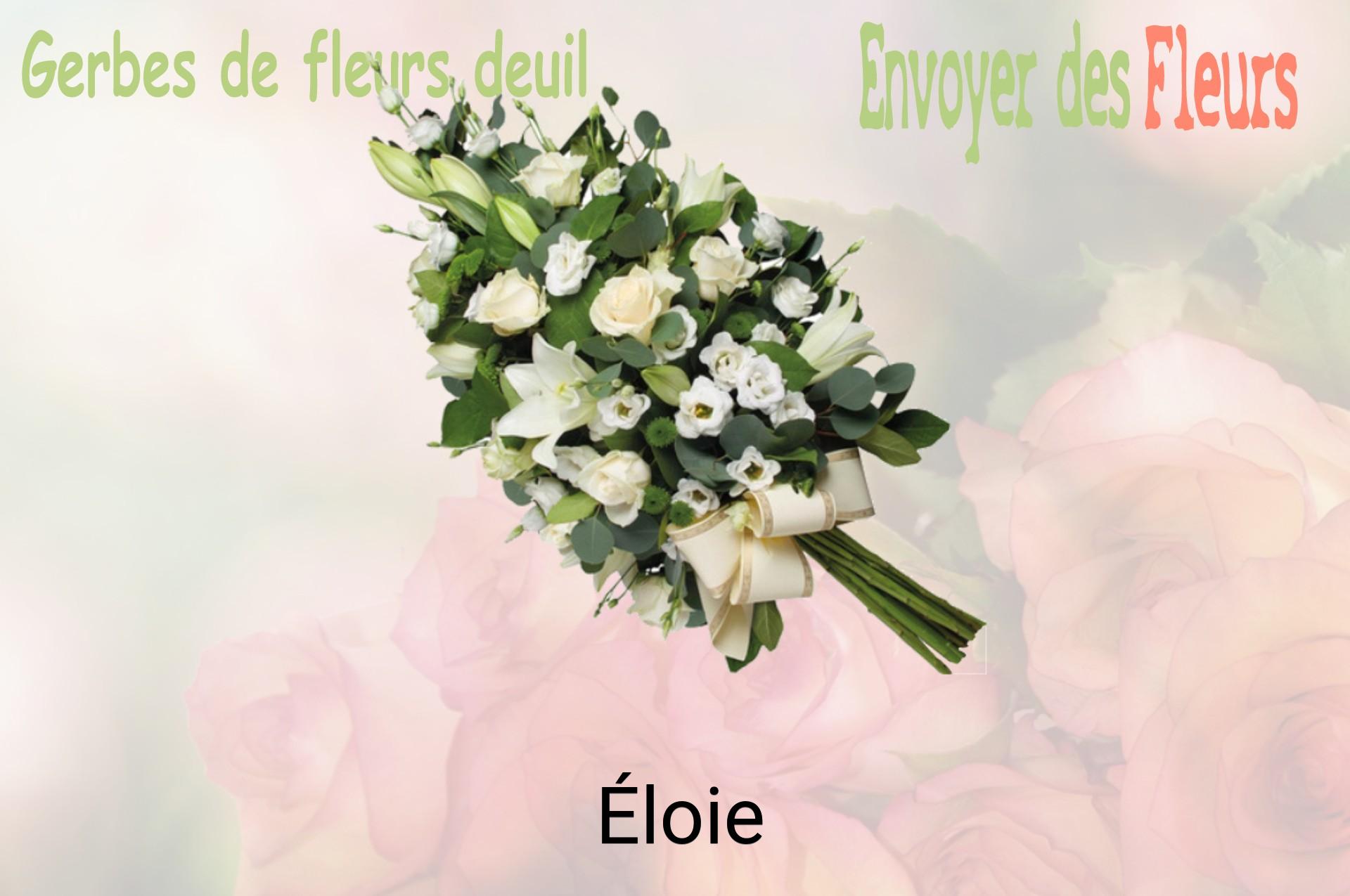 Gerbe de fleurs de deuil livrée à Éloie